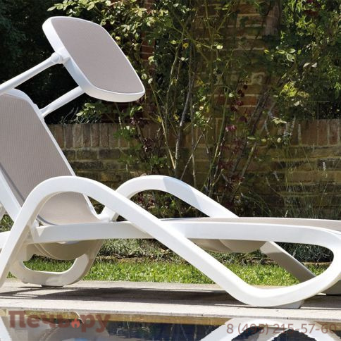 Шезлонг Gardeck Nardi Alfa с подлокотниками, тортора фото 4