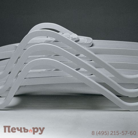 Шезлонг Gardeck Nardi Eden с подлокотниками, белый фото 5