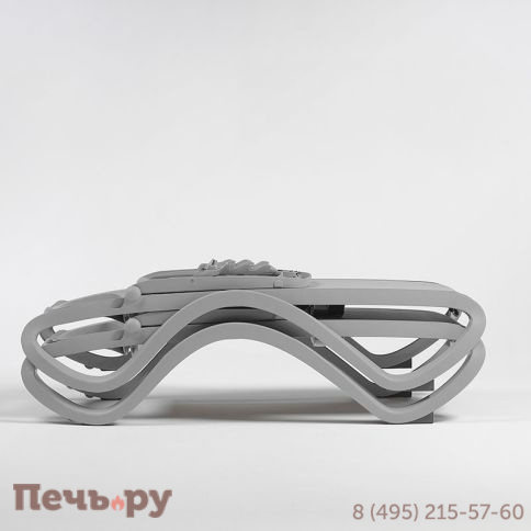 Шезлонг Gardeck Nardi Omega без подлокотников, бело-синий фото 6