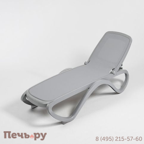 Шезлонг Gardeck Nardi Omega без подлокотников, белый фото 3