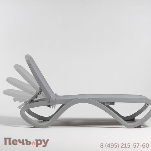 Шезлонг Gardeck Nardi Omega без подлокотников, кофейно-бежевый фото 4