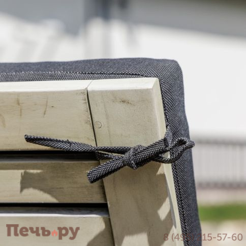 Шезлонг Royal Family PAOLO на колесиках из акации белого цвета фото 5