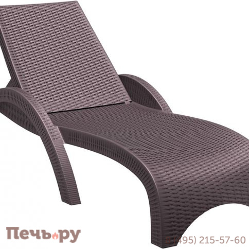 Шезлонг пластиковый GS 1009 (Fiji) 234/GS1009/BROWN фото