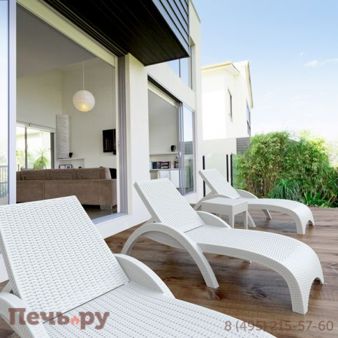 Шезлонг пластиковый GS 1009 (Fiji) 234/GS1009/WHITE фото 9