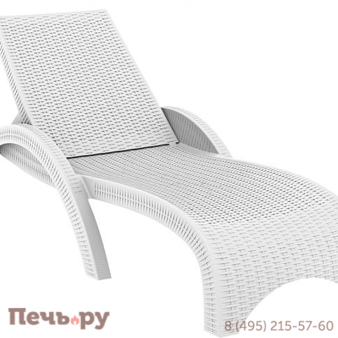 Шезлонг пластиковый GS 1009 (Fiji) 234/GS1009/WHITE фото