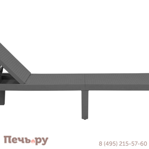 Шезлонг Gardeck Tweet compact, серый фото