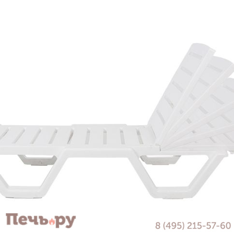 Шезлонг Gardeck Tweet пластиковый белый фото 2