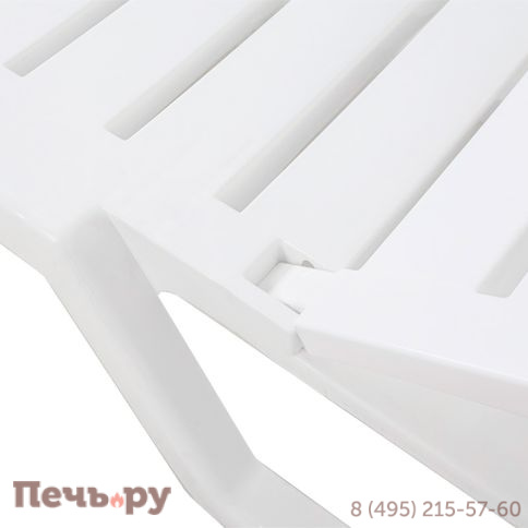 Шезлонг Gardeck Tweet пластиковый белый фото 4