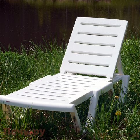 Шезлонг Gardeck Tweet пластиковый белый фото 9
