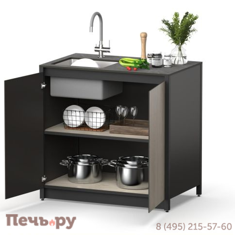 Шкаф напольный Cronon с мойкой Lounge D-04S-L, 90 см фото 6