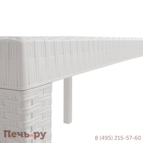 Стол Gardeck B:rattan Houston 1500*900мм, белый фото 8