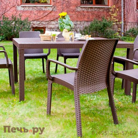 Стол Gardeck B:rattan Houston 1500*900мм, коричневый фото 3