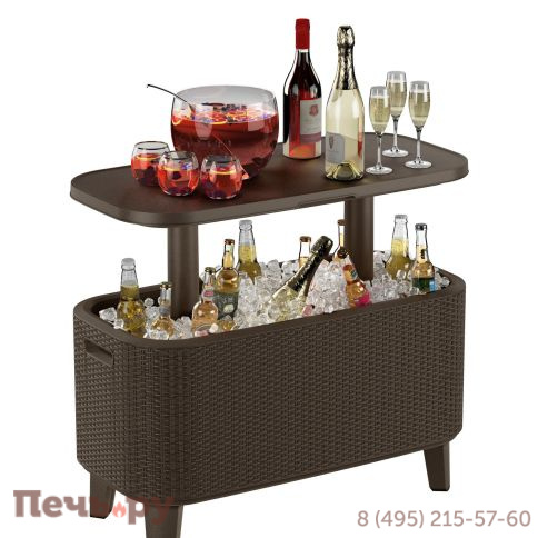 Стол Gardeck Беви Бар (Bevy Bar Large Cool Bar), коричневый фото