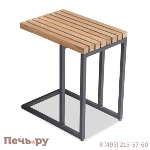 Стол Brafritid Amal антрацит/натуральный, алюминий/тик фото