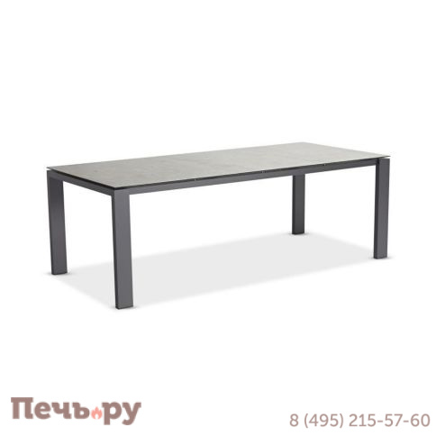 Стол Brafritid Lyon 220 антрацит/серый, алюминий/спеченный камень фото