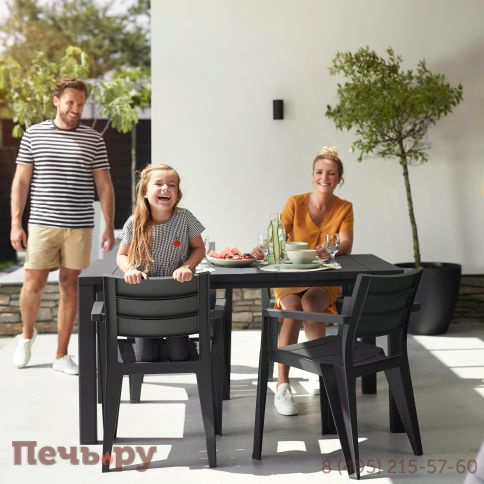 Стол Джули (Julie dining table) графит фото 2