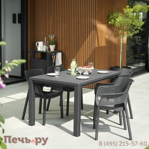 Стол Джули (Julie dining table) графит фото 6