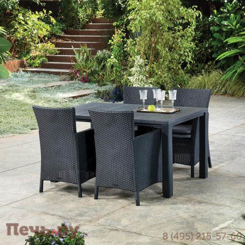 Стол Джули (Julie dining table) графит фото 7