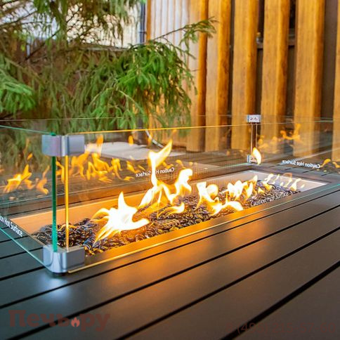 Стол камин Bellagio Fuego 2 с алюминиевым корпусом фото 3