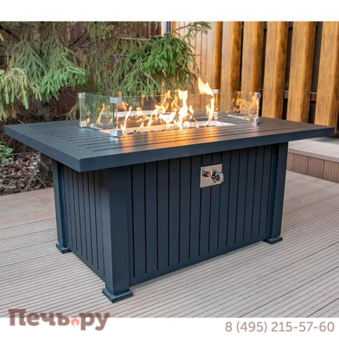 Стол камин Bellagio Fuego 2 с алюминиевым корпусом фото