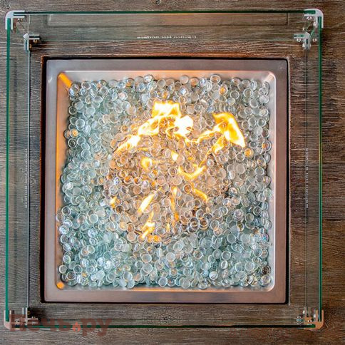 Стол камин Bellagio Fuego 3 из искусственного камня фото 4