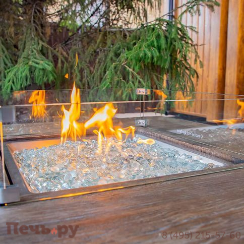 Стол камин Bellagio Fuego 3 из искусственного камня фото 5