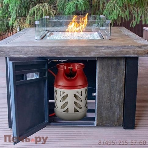 Стол камин Bellagio Fuego 3 из искусственного камня фото 7