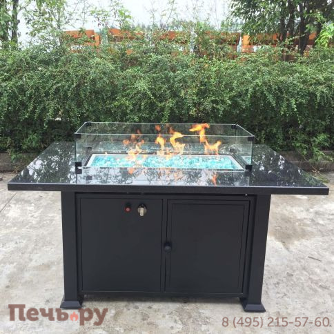 Стол камин Bellagio Fuego 4 уличный фото