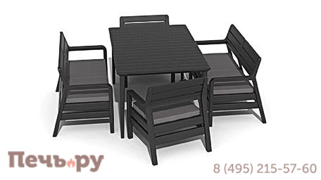 Стол Gardeck Лима 160 (Lima 160) графит фото 5