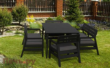 Стол Gardeck Лима 160 (Lima 160) графит фото 6