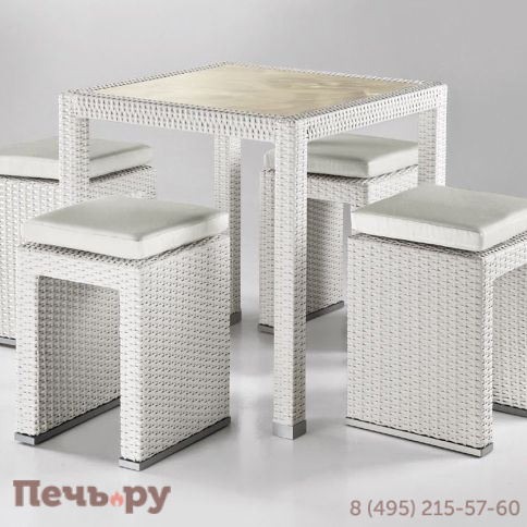 Стол обеденный стеклянный DFN Palinuro фото 2