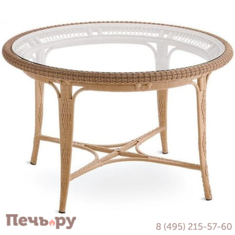 Стол плетеный обеденный Point Alga Dining Table 120 фото 2