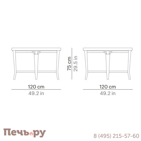 Стол плетеный обеденный Point Alga Dining Table 120 фото 5