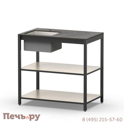 Стол разделочный Cronon с мойкой Lounge B-02S-L, 90 см фото 2