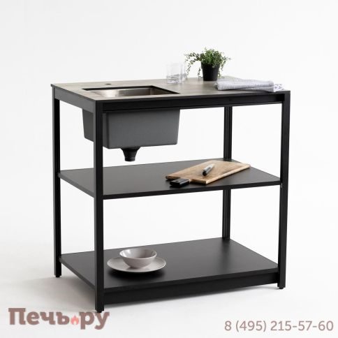 Стол разделочный Cronon с мойкой Lounge B-02S-L, 90 см фото 6