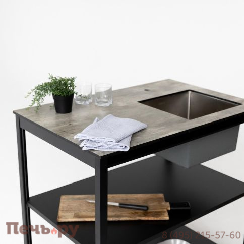 Стол разделочный Cronon с мойкой Lounge B-02S-R, 90 см фото 9