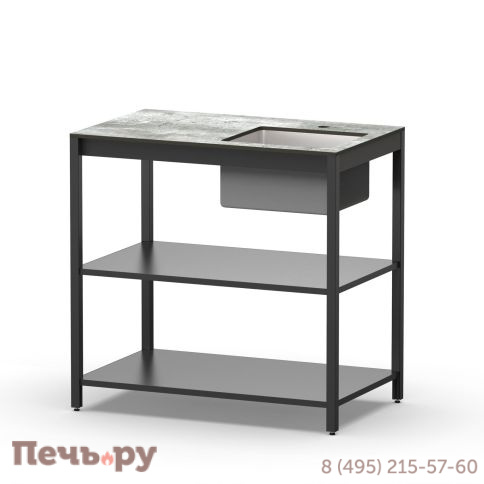 Стол разделочный Cronon с мойкой Lounge B-02S-R, 90 см фото