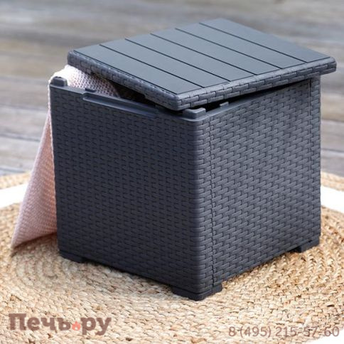 Стол с функцией хранения Виго (Vigo storage box) графит фото 3