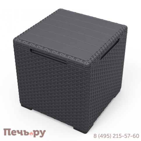 Стол с функцией хранения Виго (Vigo storage box) графит фото