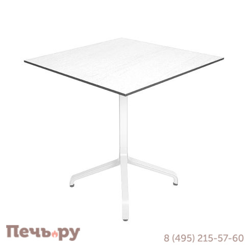 Стол складной квадратный Gardeck Frasca Mini 70*70, белый (база + столешница) фото 2