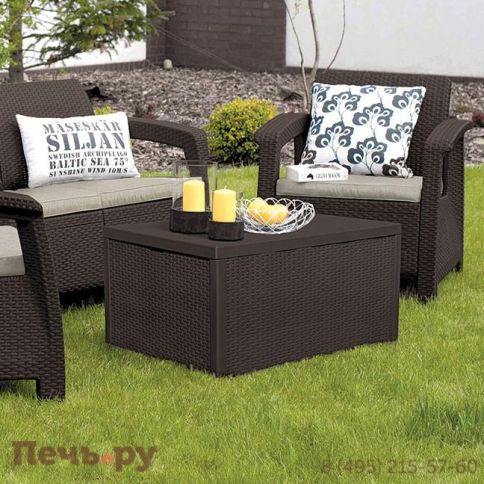 Стол-сундук Арика (Arica storage table), коричневый фото 2