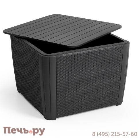 Стол-сундук Лузон Плюс (Luzon Plus Flat Wicker), графит фото 11