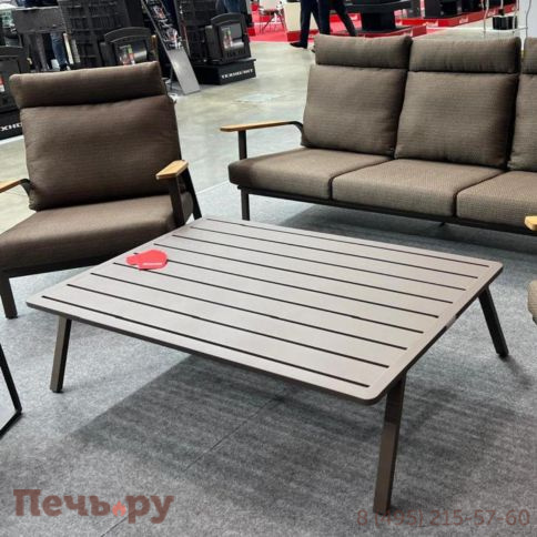 Стол журнальный Brafritid Malmo коричневый, алюминий фото 2