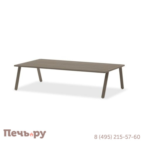 Стол журнальный Brafritid Malmo коричневый, алюминий фото