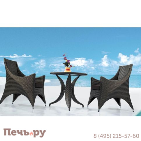 Столик кофейный круглый Rotang Lux Авила фото