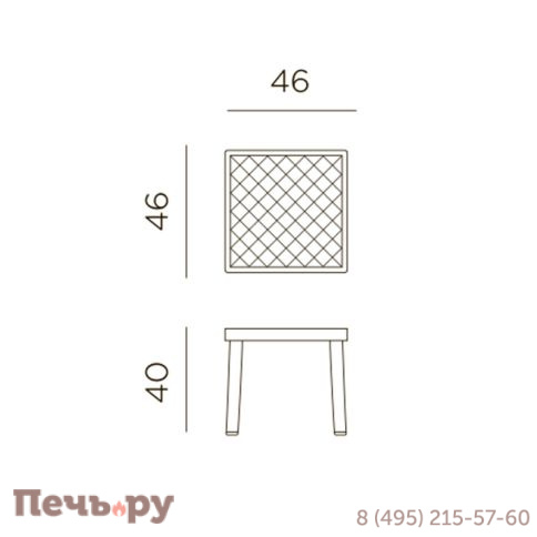 Столик Gardeck Nardi Rodi, coffee фото 3