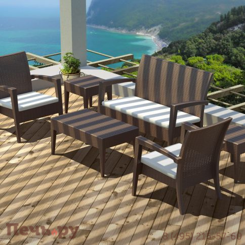 Столик плетеный для шезлонга GT 1009 234/GT1009/BROWN фото 9