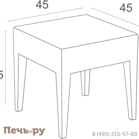 Столик плетеный для шезлонга GT 1009 234/GT1009/TAUPE фото 2