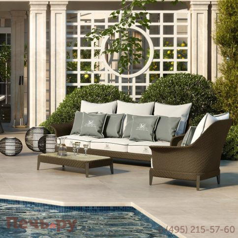 Столик плетеный кофейный DFN Aralia фото 2