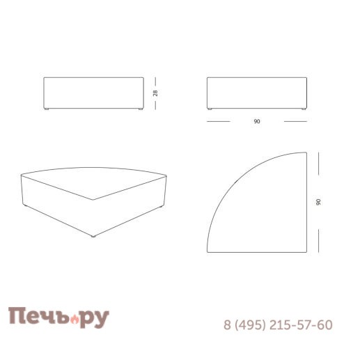 Столик плетеный кофейный DFN Bahia DFN/64202PC фото 4